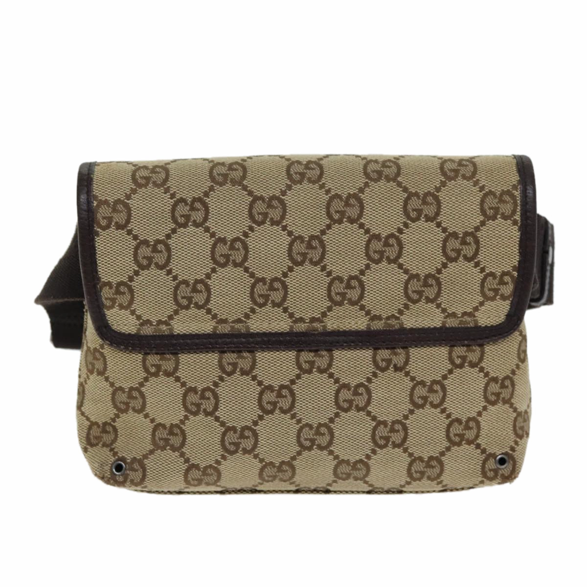 GUCCI GG Canvas Shoulder Bag Beige 92543  80802