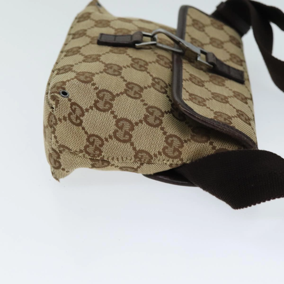 GUCCI GG Canvas Shoulder Bag Beige 92543  80802