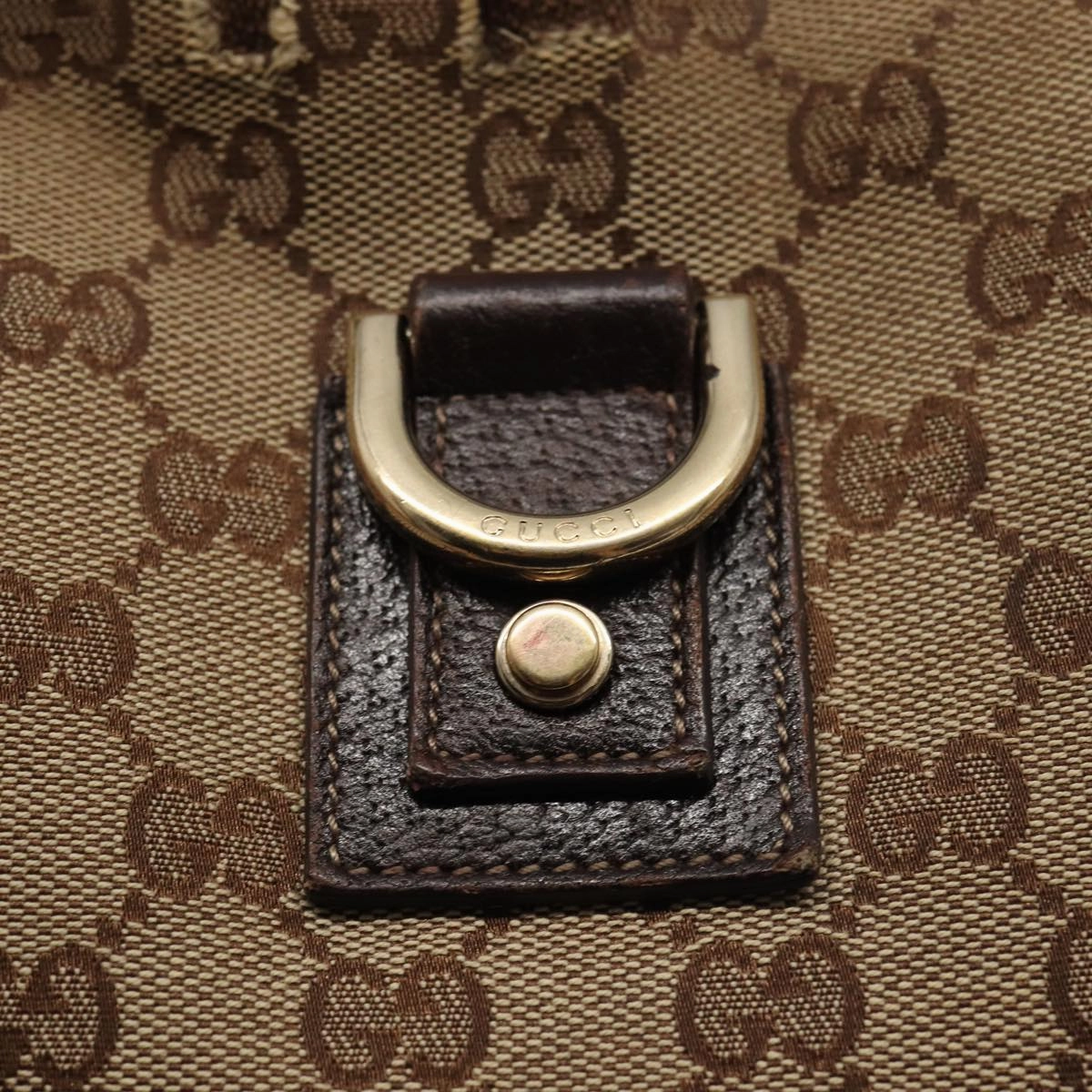 GUCCI GG Canvas Shoulder Bag Beige Brown 131326  cl847