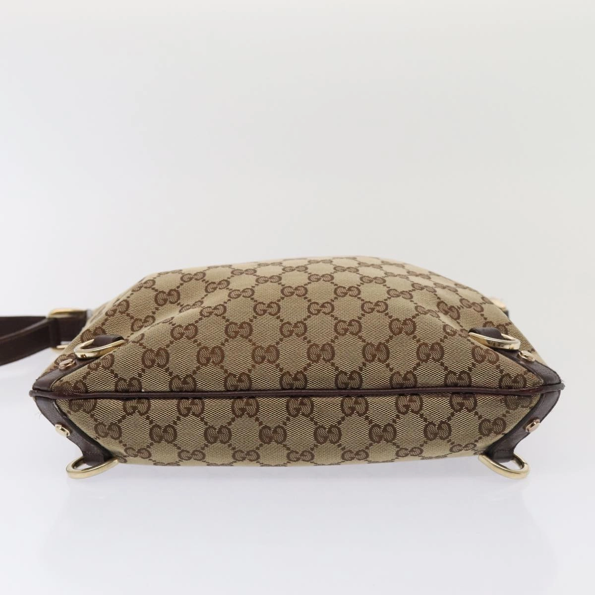 GUCCI GG Canvas Shoulder Bag Beige Brown 131326  cl847