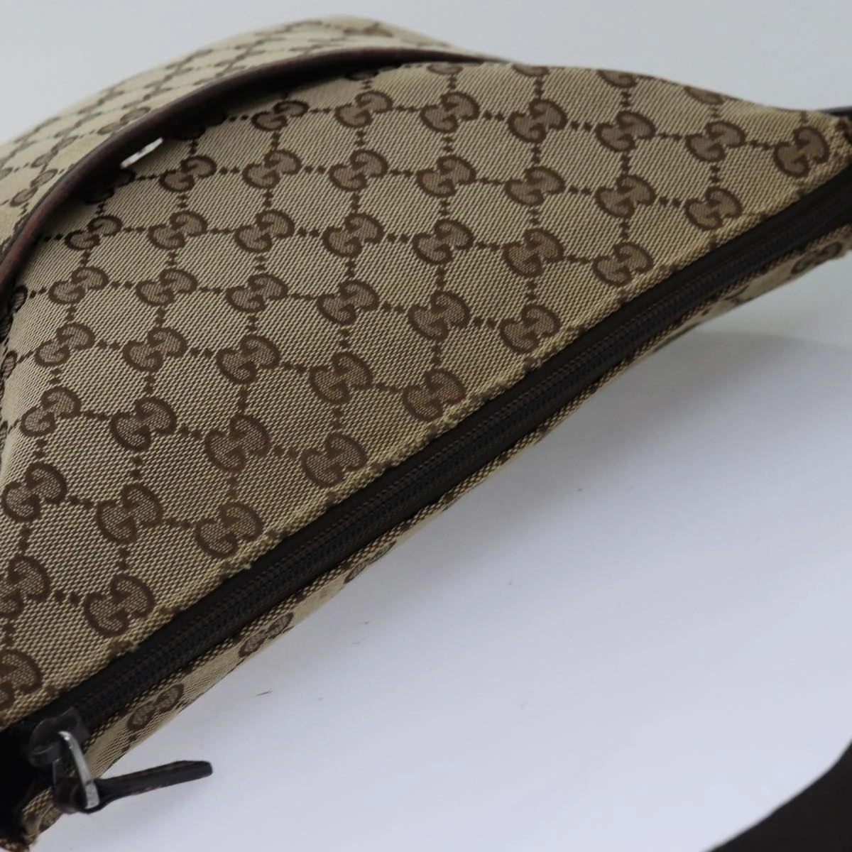 GUCCI GG Canvas Shoulder Bag Beige Brown 145857  74869