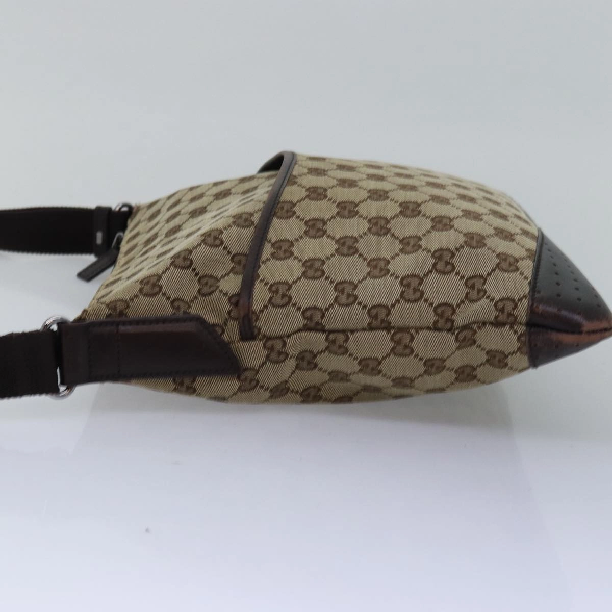 GUCCI GG Canvas Shoulder Bag Beige Brown 145857  74869