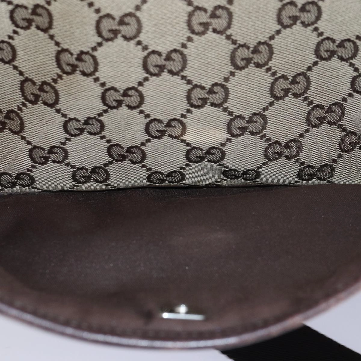 GUCCI GG Canvas Shoulder Bag Beige Brown 145857  74869