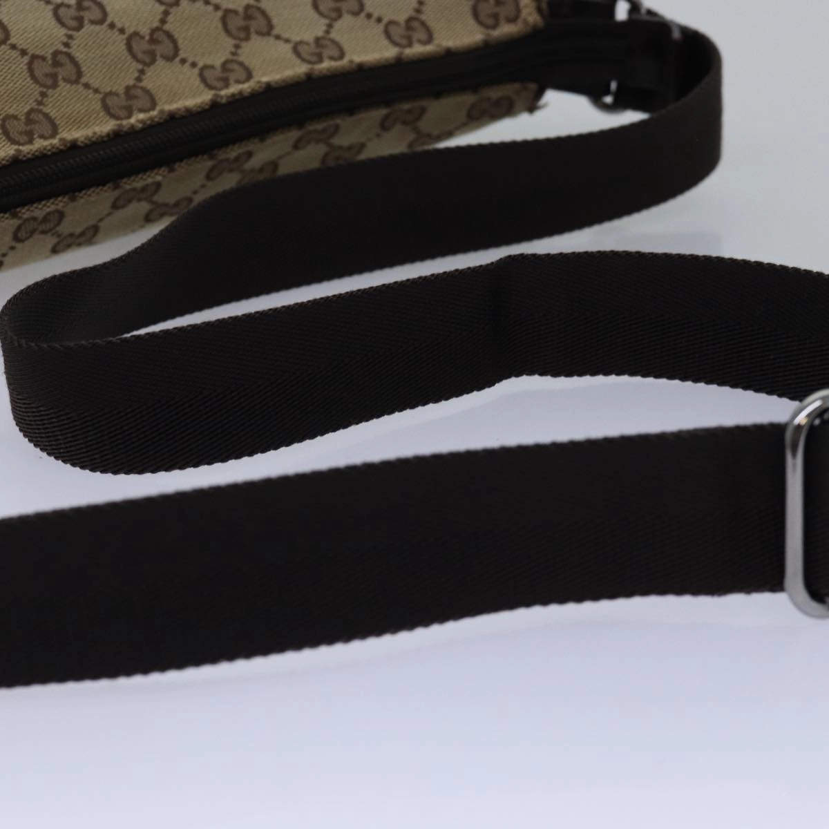 GUCCI GG Canvas Shoulder Bag Beige Brown 145857  74869