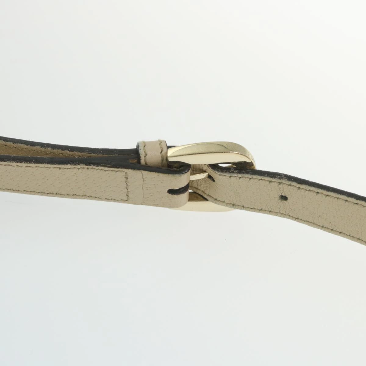 GUCCI GG Canvas Shoulder Bag Beige White 13126  58612