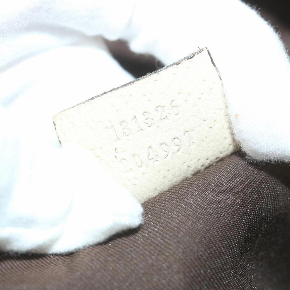 GUCCI GG Canvas Shoulder Bag Beige White 13126  58612