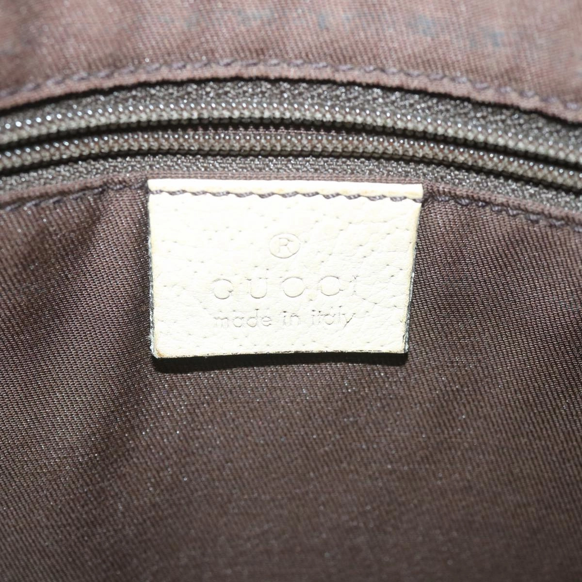 GUCCI GG Canvas Shoulder Bag Beige White 13126  58612