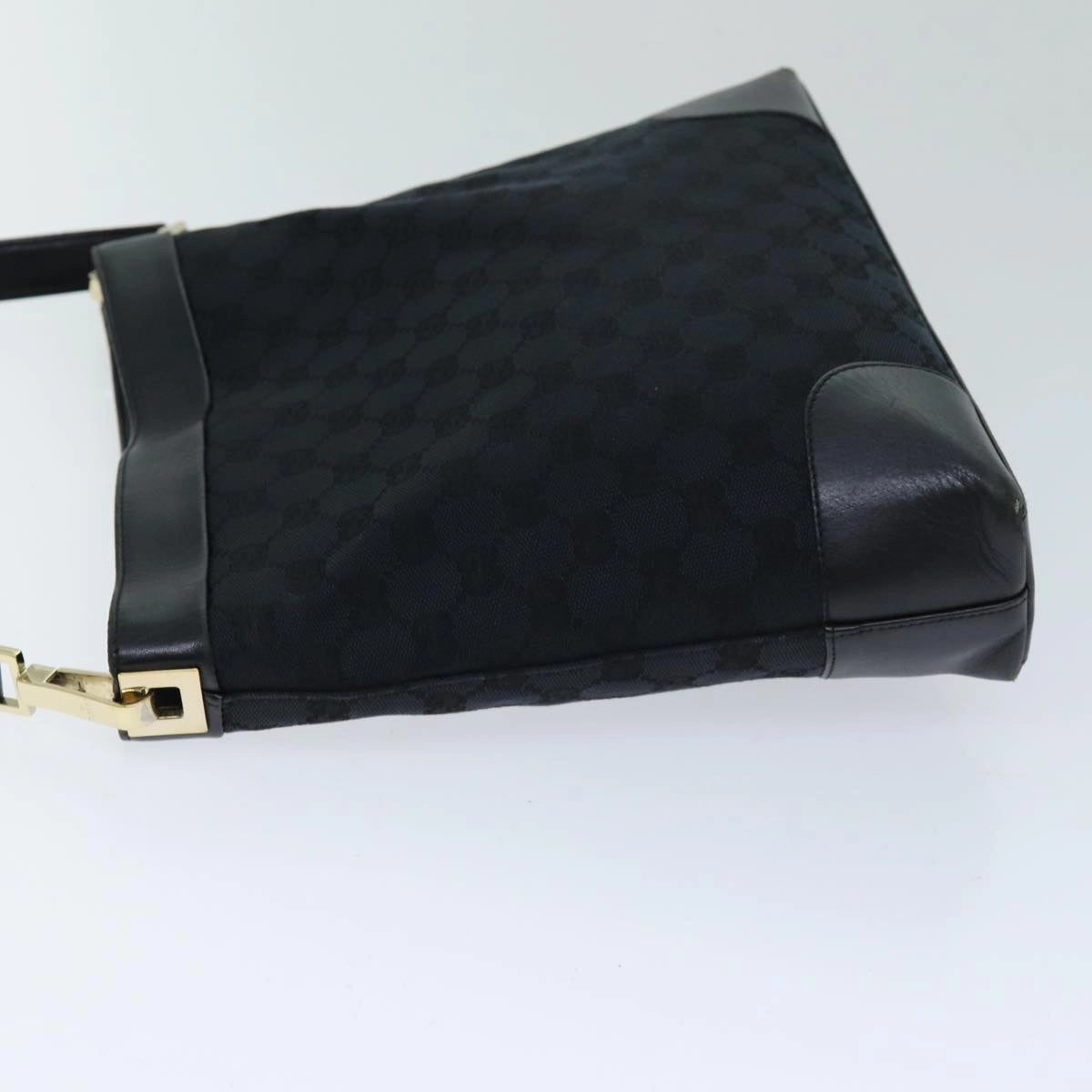 GUCCI GG Canvas Shoulder Bag Black 001 4231  75599