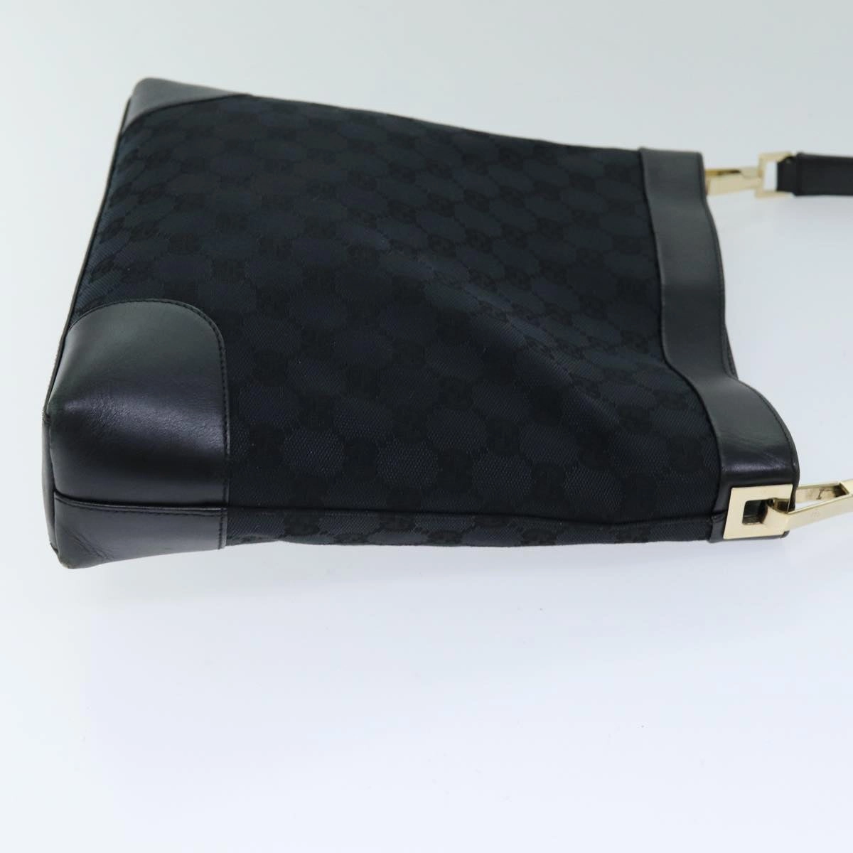 GUCCI GG Canvas Shoulder Bag Black 001 4231  75599
