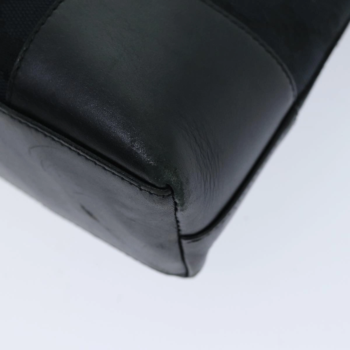 GUCCI GG Canvas Shoulder Bag Black 001 4231  75599