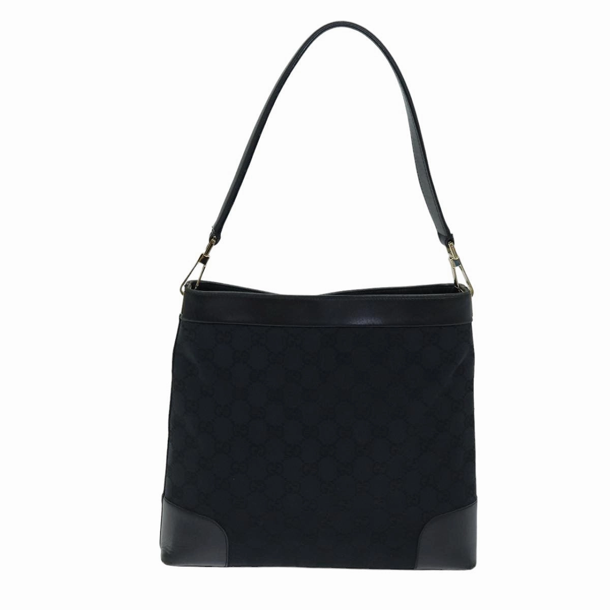 GUCCI GG Canvas Shoulder Bag Black 001 4231  75599