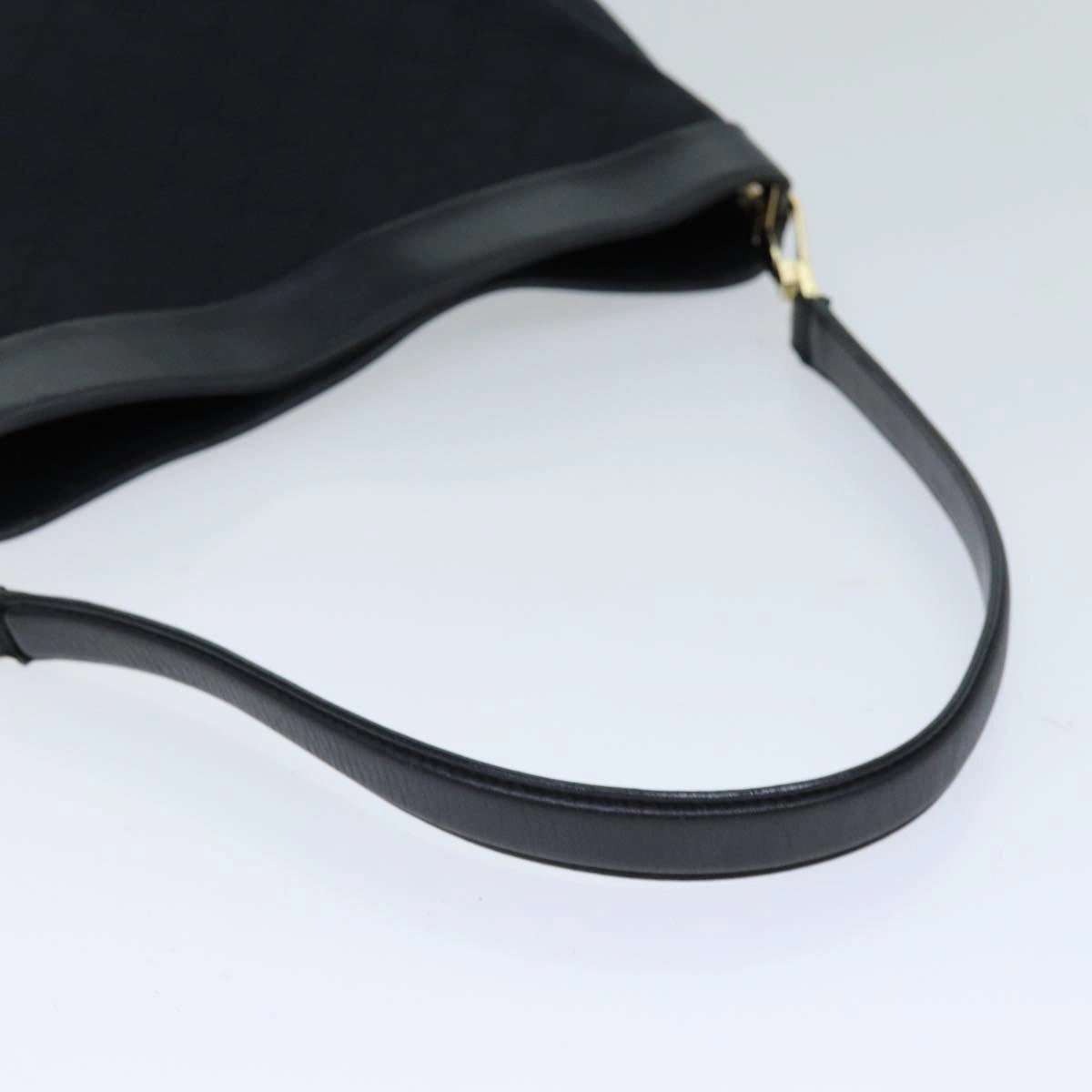 GUCCI GG Canvas Shoulder Bag Black 001 4231  75599