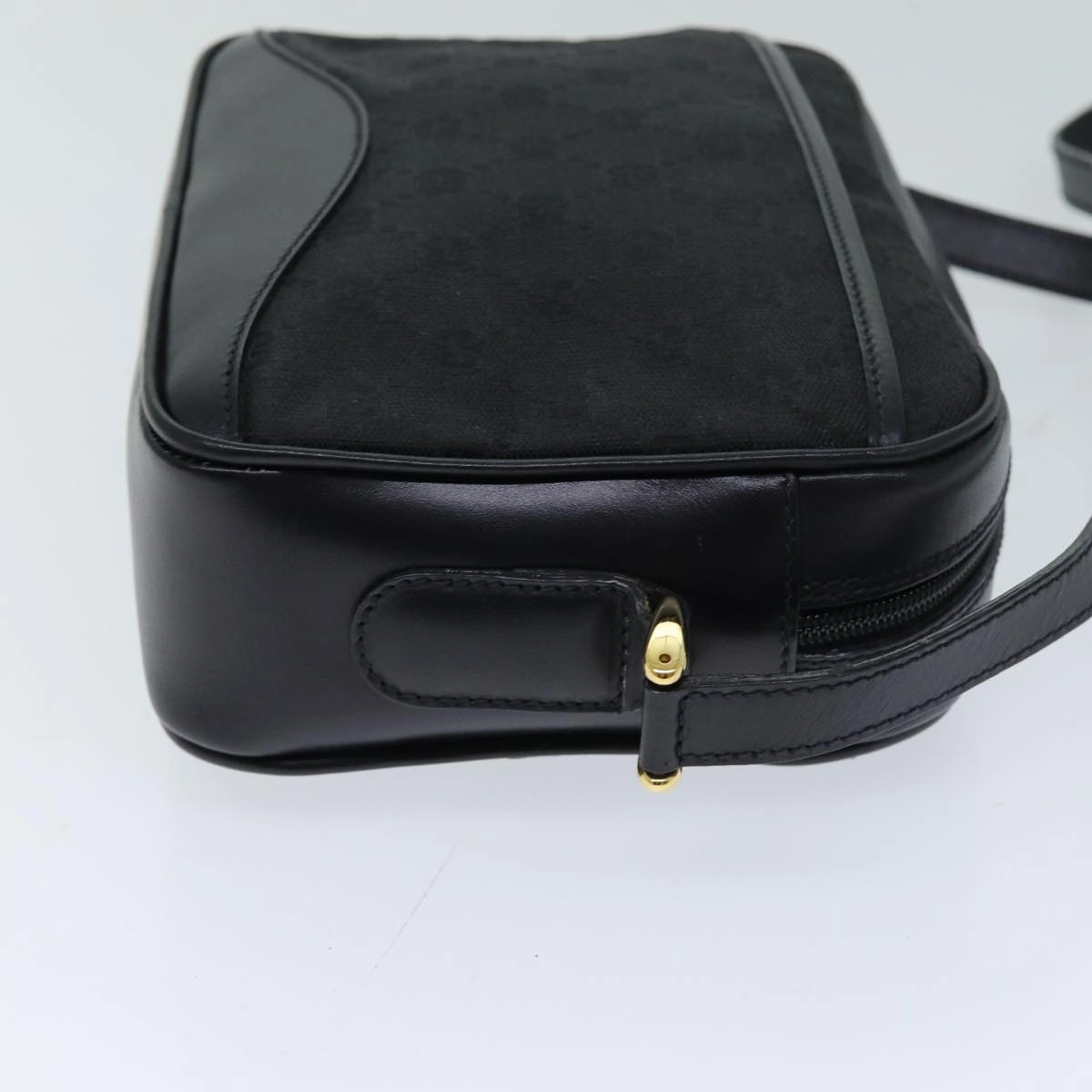 GUCCI GG Canvas Shoulder Bag Black 007 123 0225  76695
