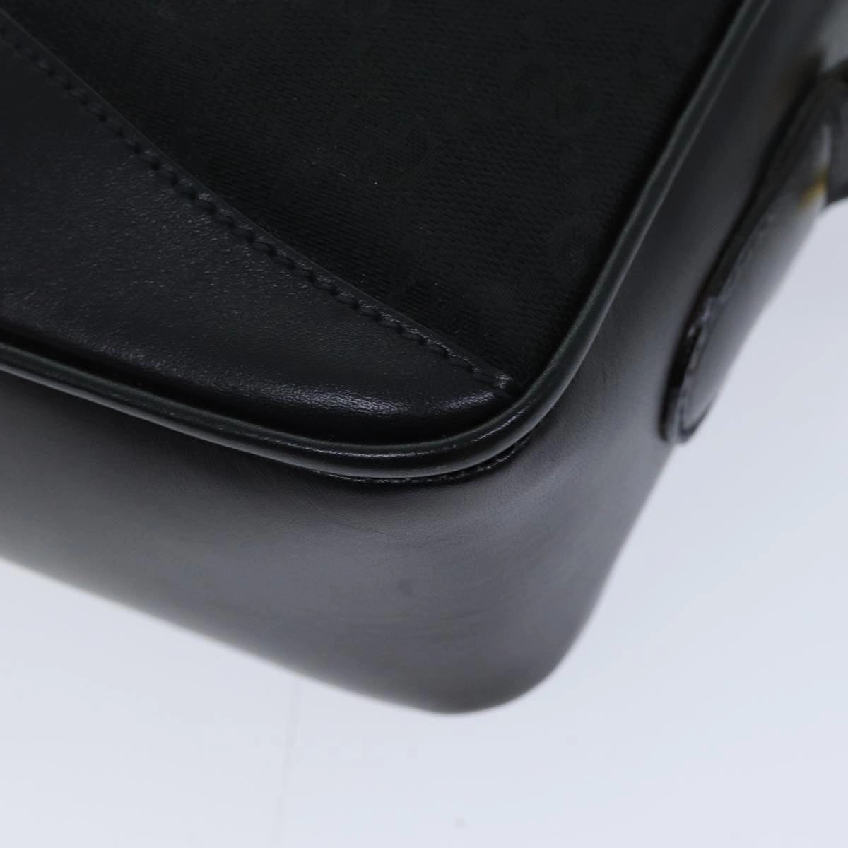 GUCCI GG Canvas Shoulder Bag Black 007 123 0225  76695