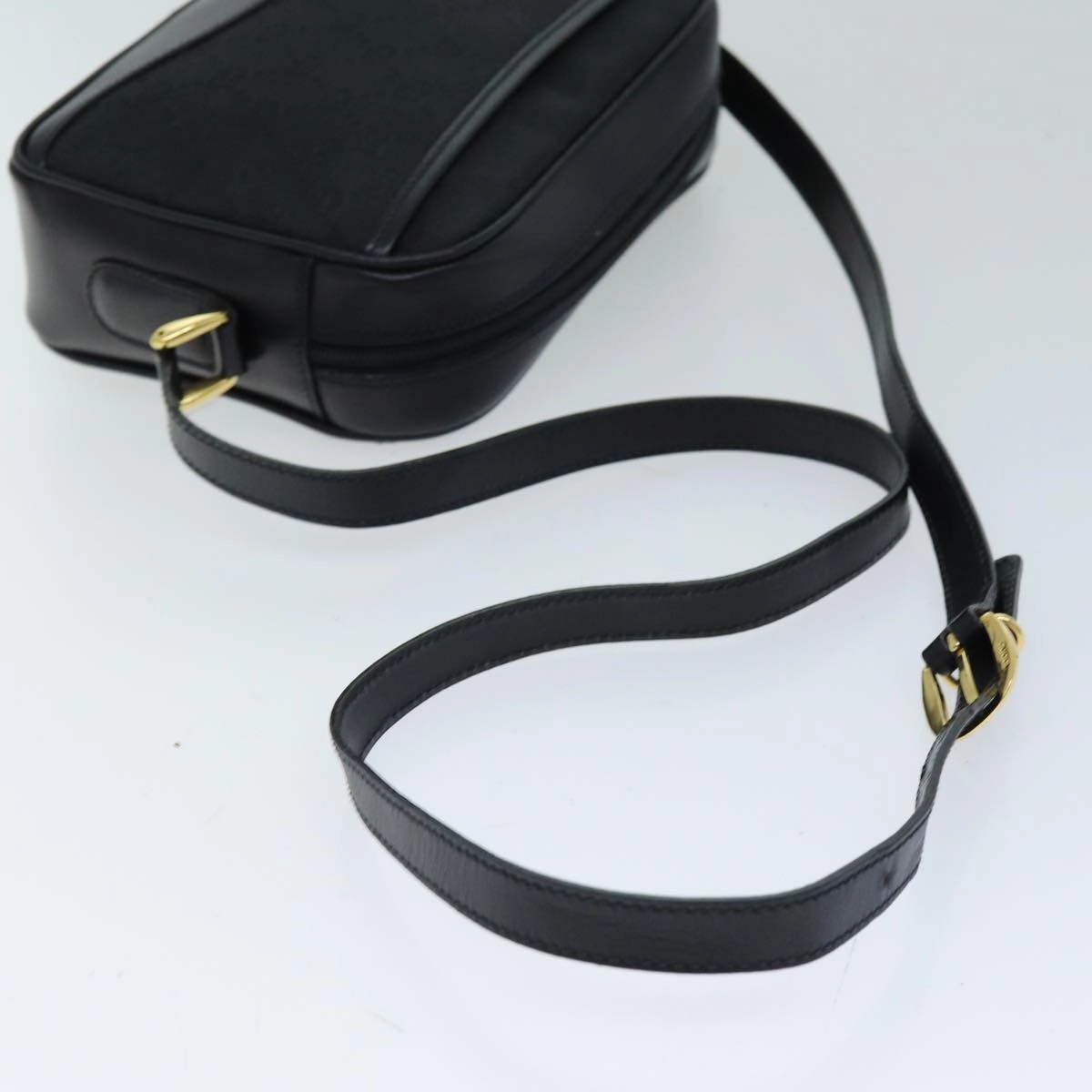 GUCCI GG Canvas Shoulder Bag Black 007 123 0225  76695