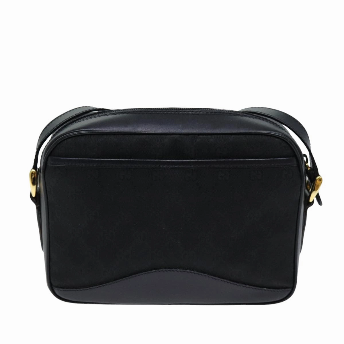 GUCCI GG Canvas Shoulder Bag Black 007 123 0225  76695