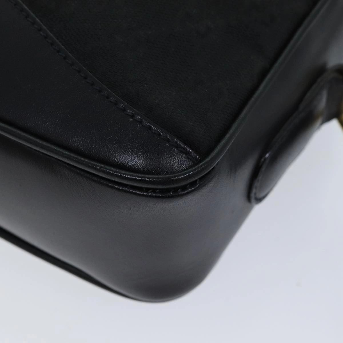 GUCCI GG Canvas Shoulder Bag Black 007 123 0225  76695