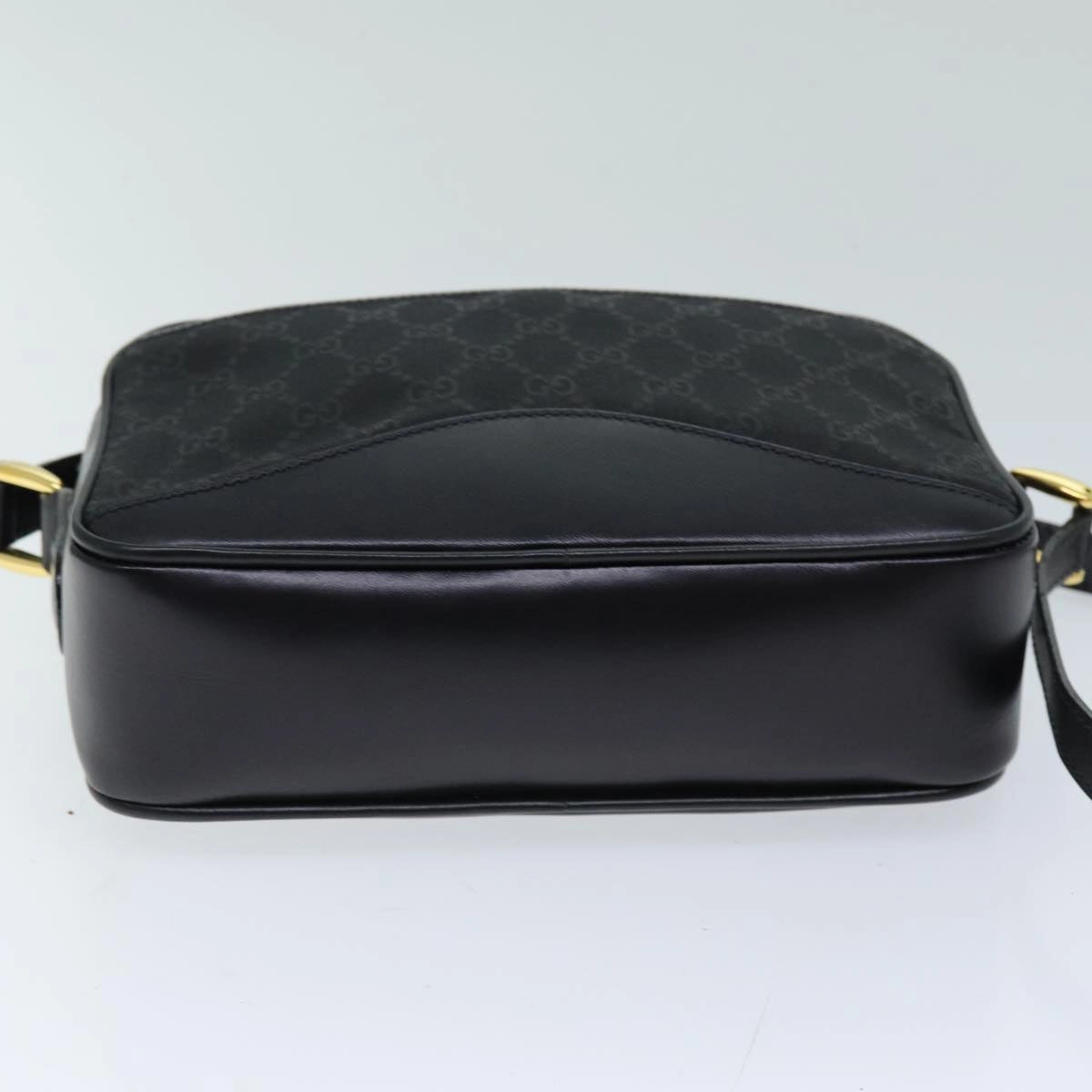 GUCCI GG Canvas Shoulder Bag Black 007 123 0225  76695
