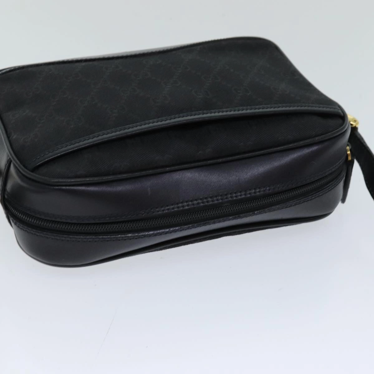 GUCCI GG Canvas Shoulder Bag Black 007 123 0225  76695