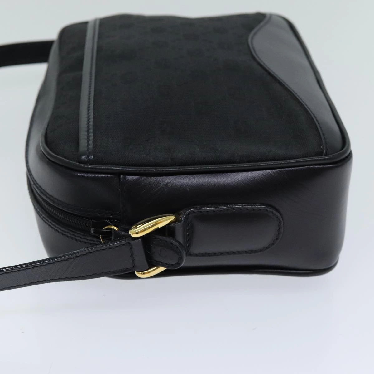 GUCCI GG Canvas Shoulder Bag Black 007 123 0225  76695