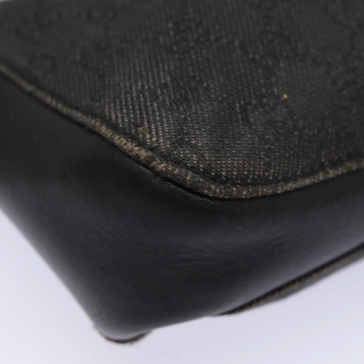 GUCCI GG Canvas Shoulder Bag Black 101975  78344