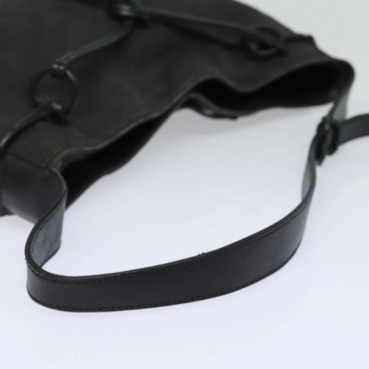 GUCCI GG Canvas Shoulder Bag Black 101975  78344
