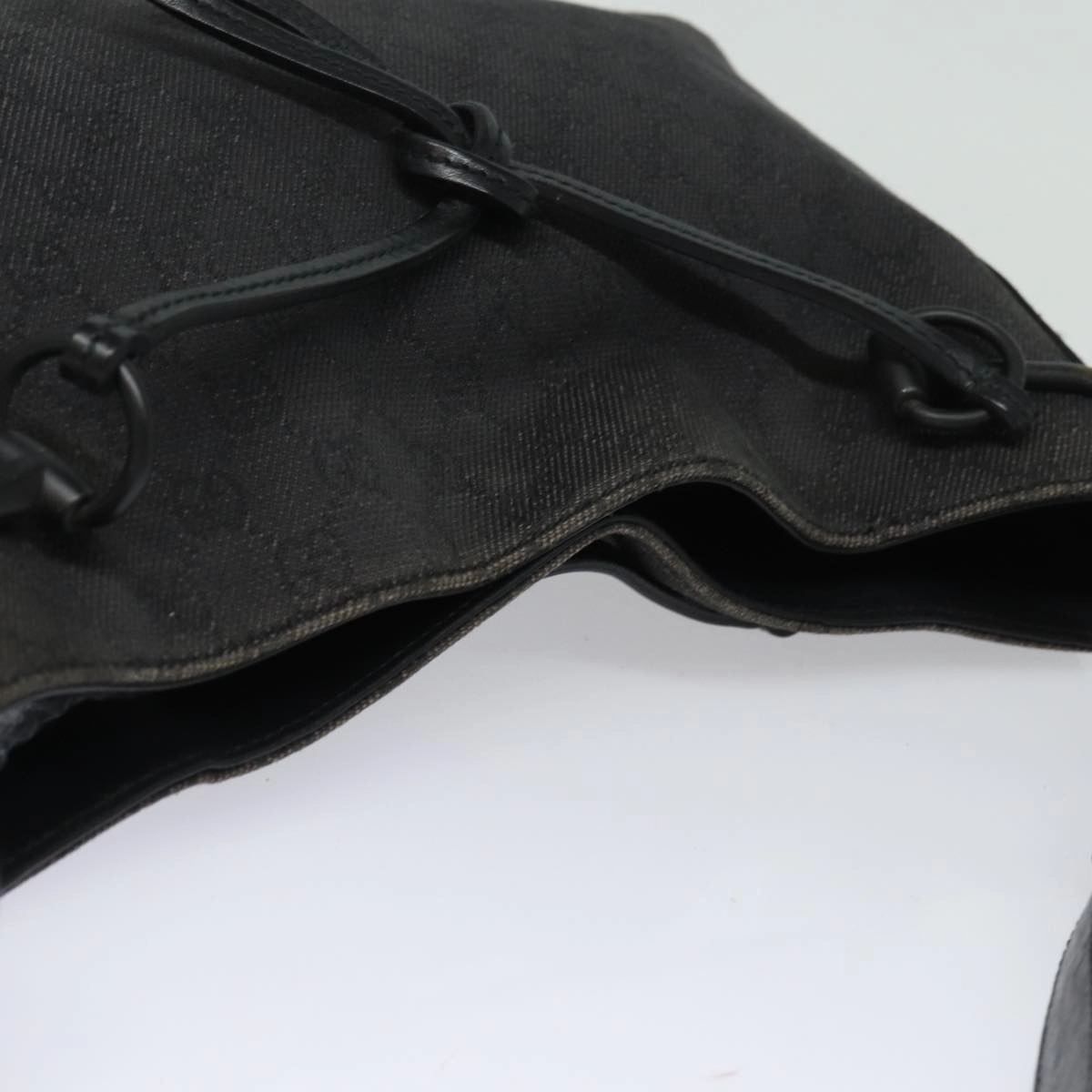 GUCCI GG Canvas Shoulder Bag Black 101975  78344