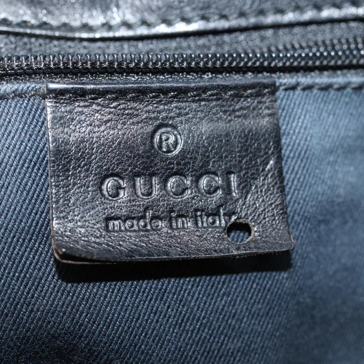 GUCCI GG Canvas Shoulder Bag Black 101975  78344