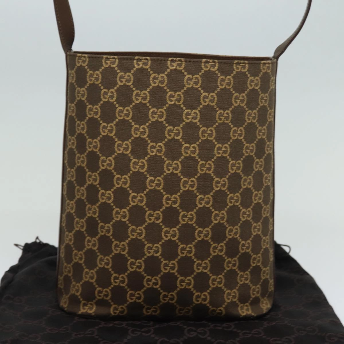 GUCCI GG Canvas Shoulder Bag Brown 001 4286  ac3098