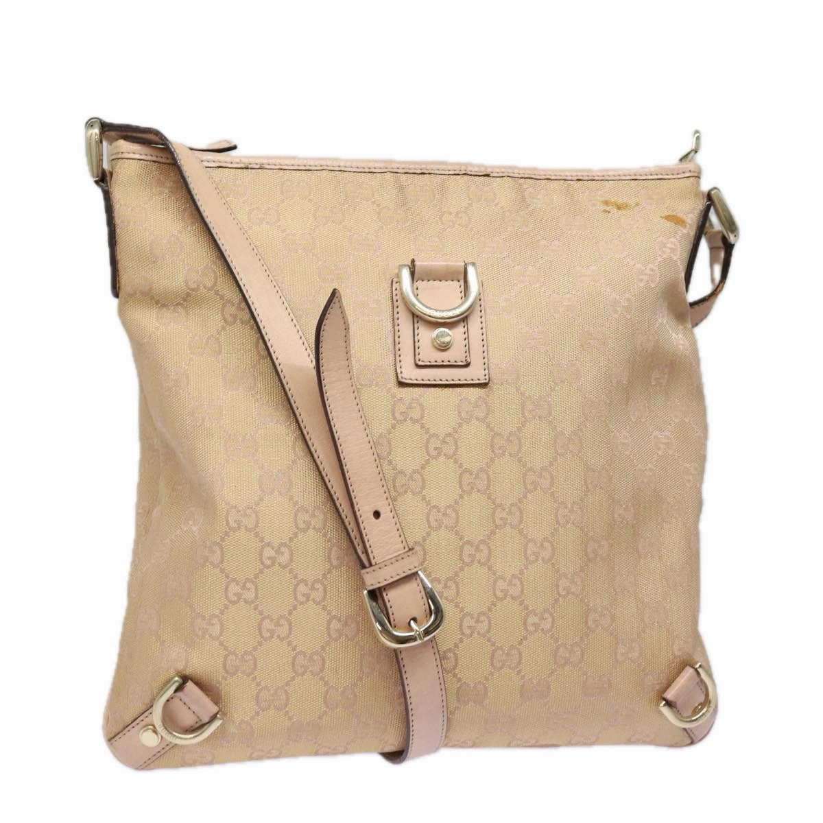 GUCCI GG Canvas Shoulder Bag Pink 131326  83708