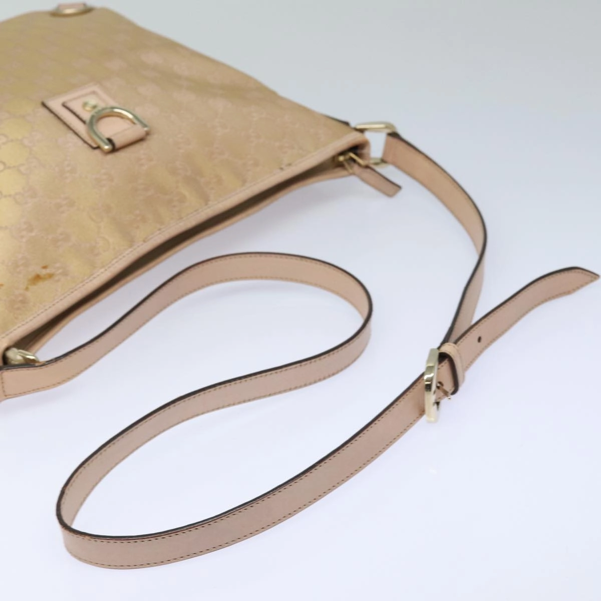 GUCCI GG Canvas Shoulder Bag Pink 131326  83708