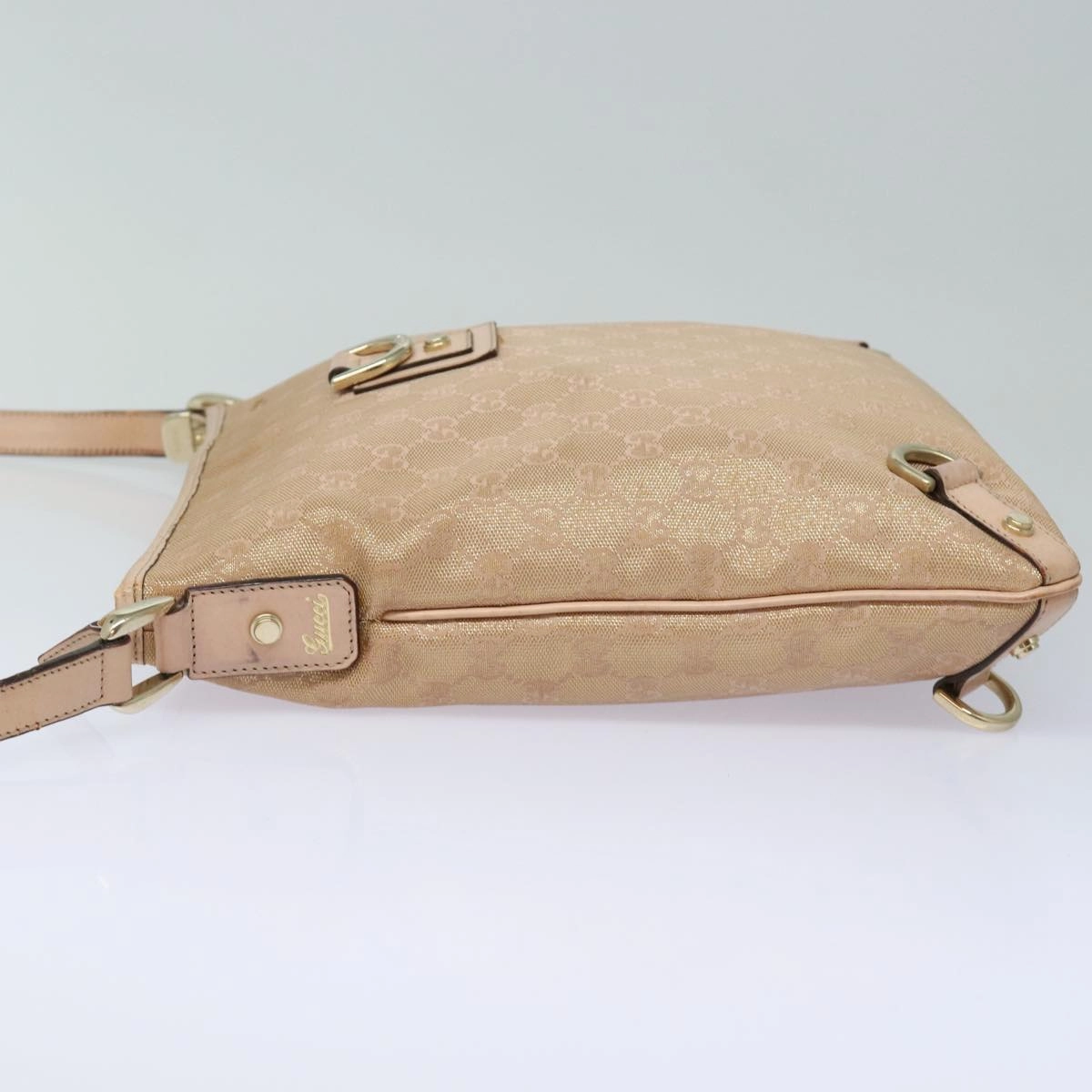 GUCCI GG Canvas Shoulder Bag Pink 131326  83708
