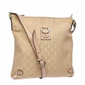 GUCCI GG Canvas Shoulder Bag Pink 131326  83708