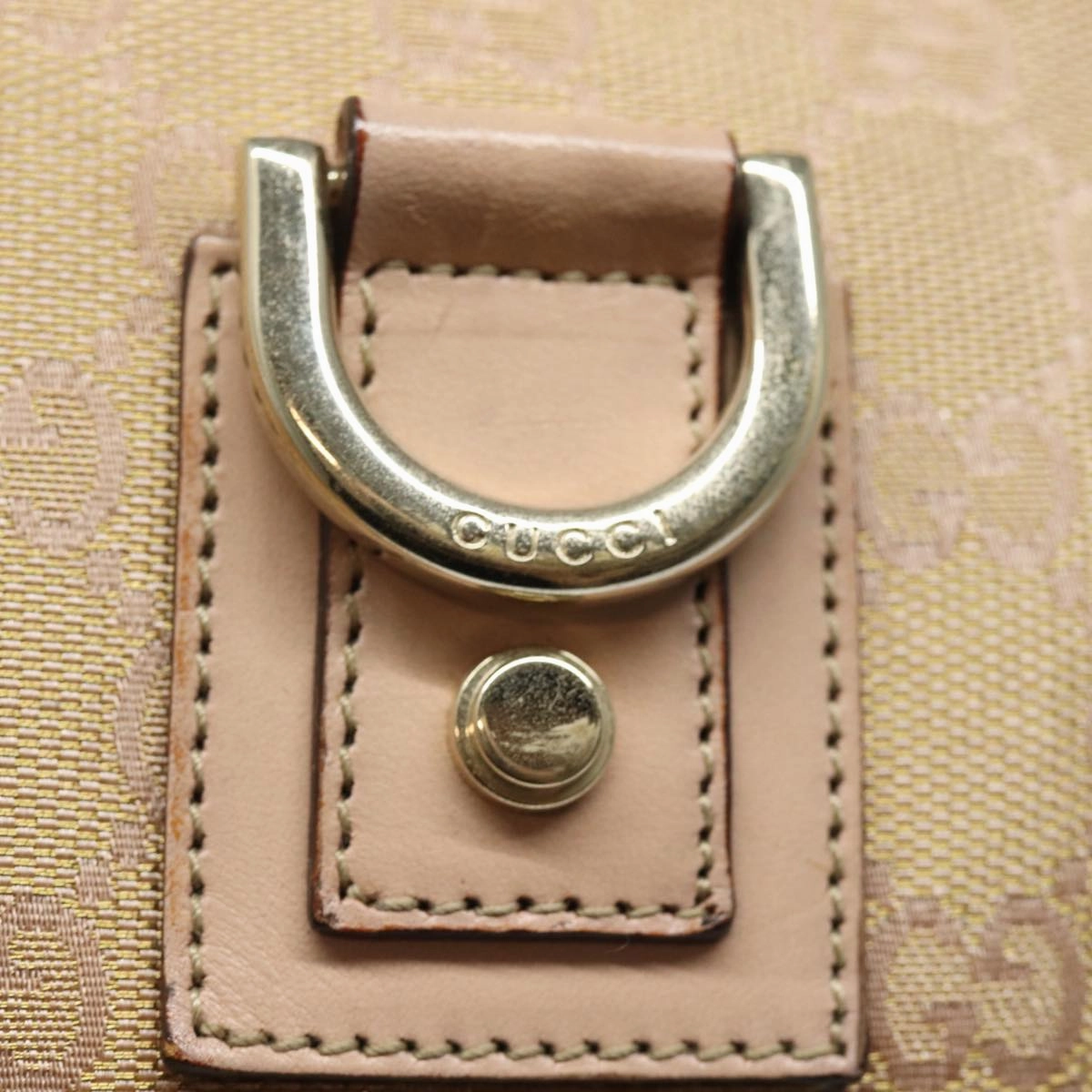 GUCCI GG Canvas Shoulder Bag Pink 131326  83708