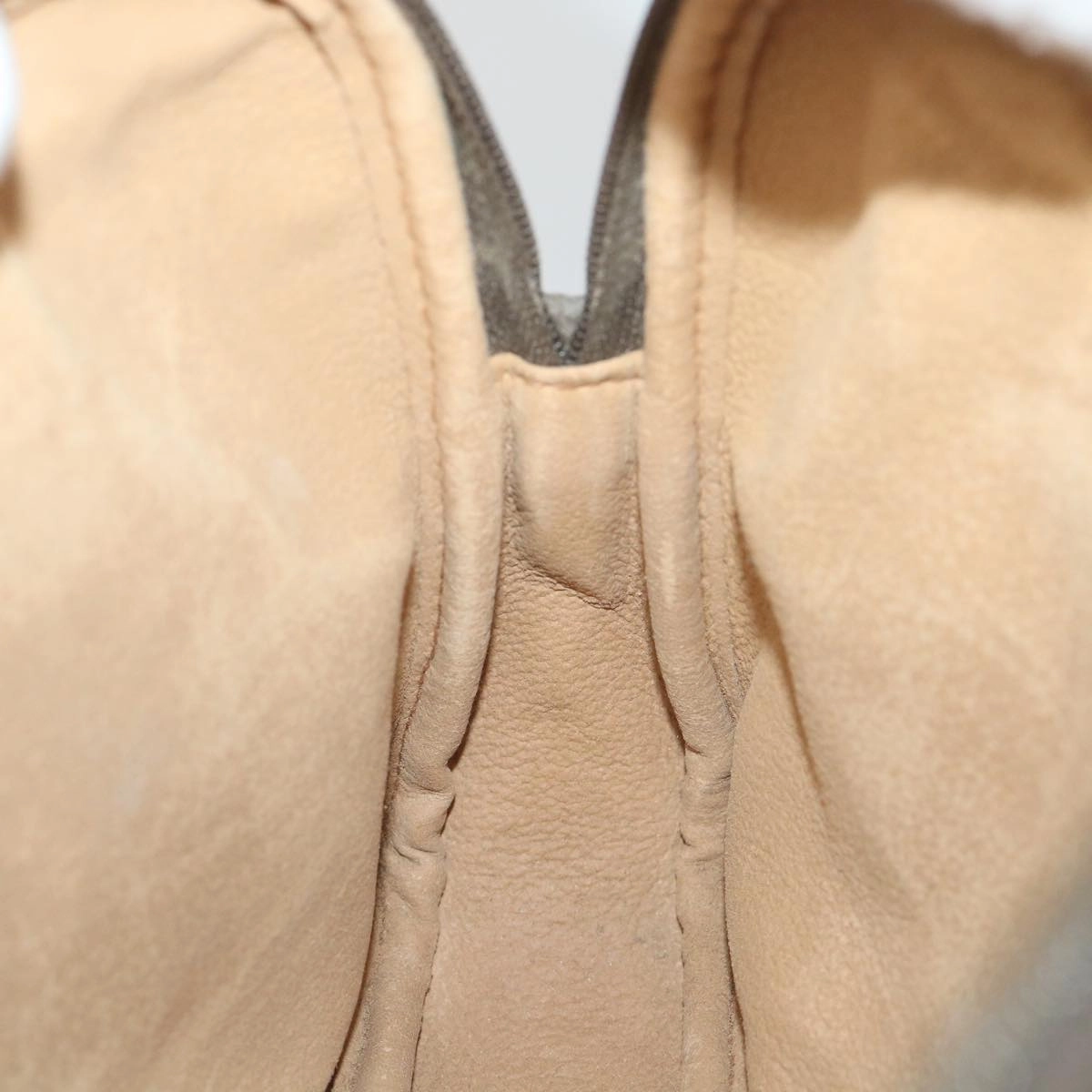 GUCCI GG Canvas Shoulder Bag PVC Leather Beige  57244