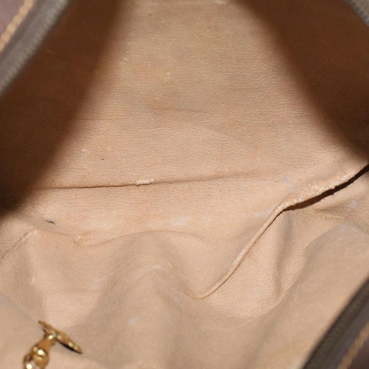 GUCCI GG Canvas Shoulder Bag PVC Leather Beige Brown  57299