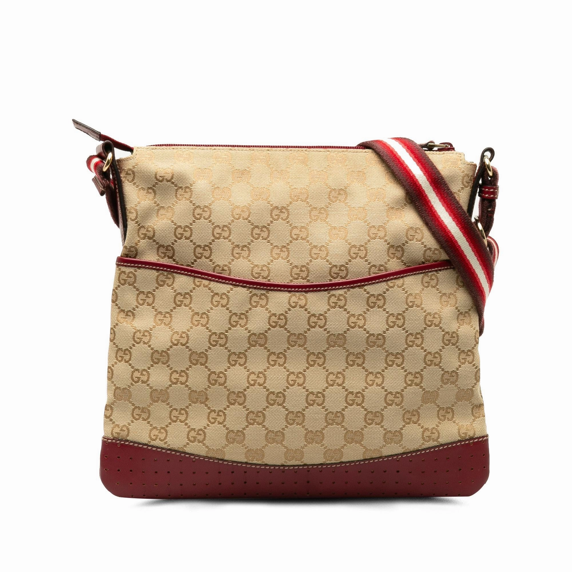 Gucci GG Canvas Web Crossbody (SHG-6C15R6)