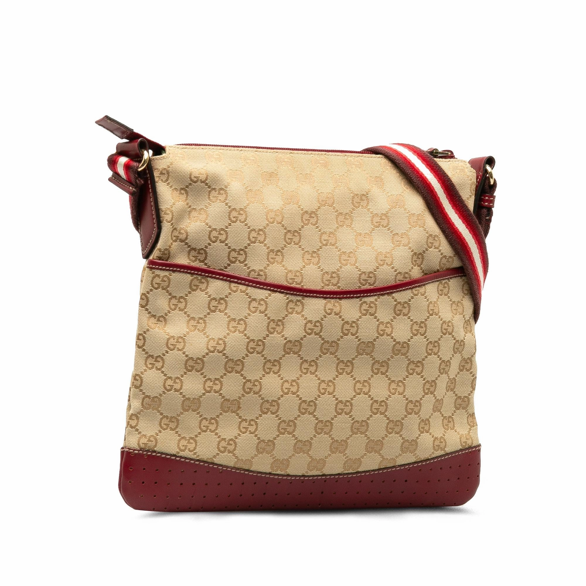 Gucci GG Canvas Web Crossbody (SHG-6C15R6)