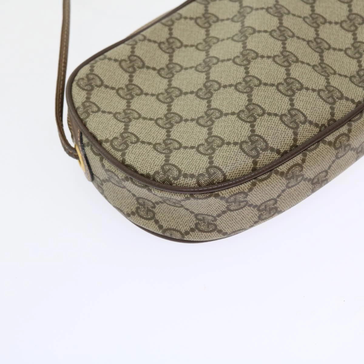 GUCCI GG Canvas Web Sherry Line Shoulder Bag Beige Red Green  ki3607