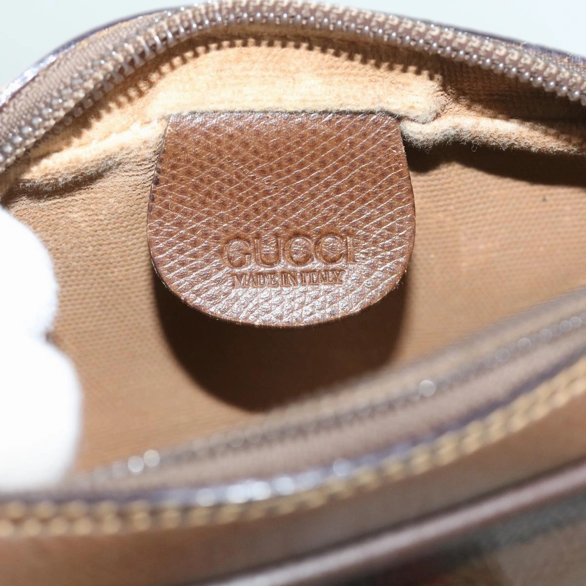 GUCCI GG Canvas Web Sherry Line Shoulder Bag Beige Red Green  ki3607