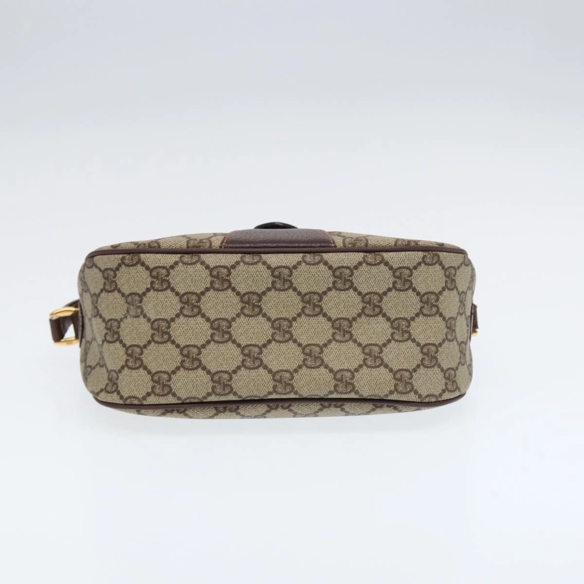 GUCCI GG Canvas Web Sherry Line Shoulder Bag PVC Beige Green Red  ep5156