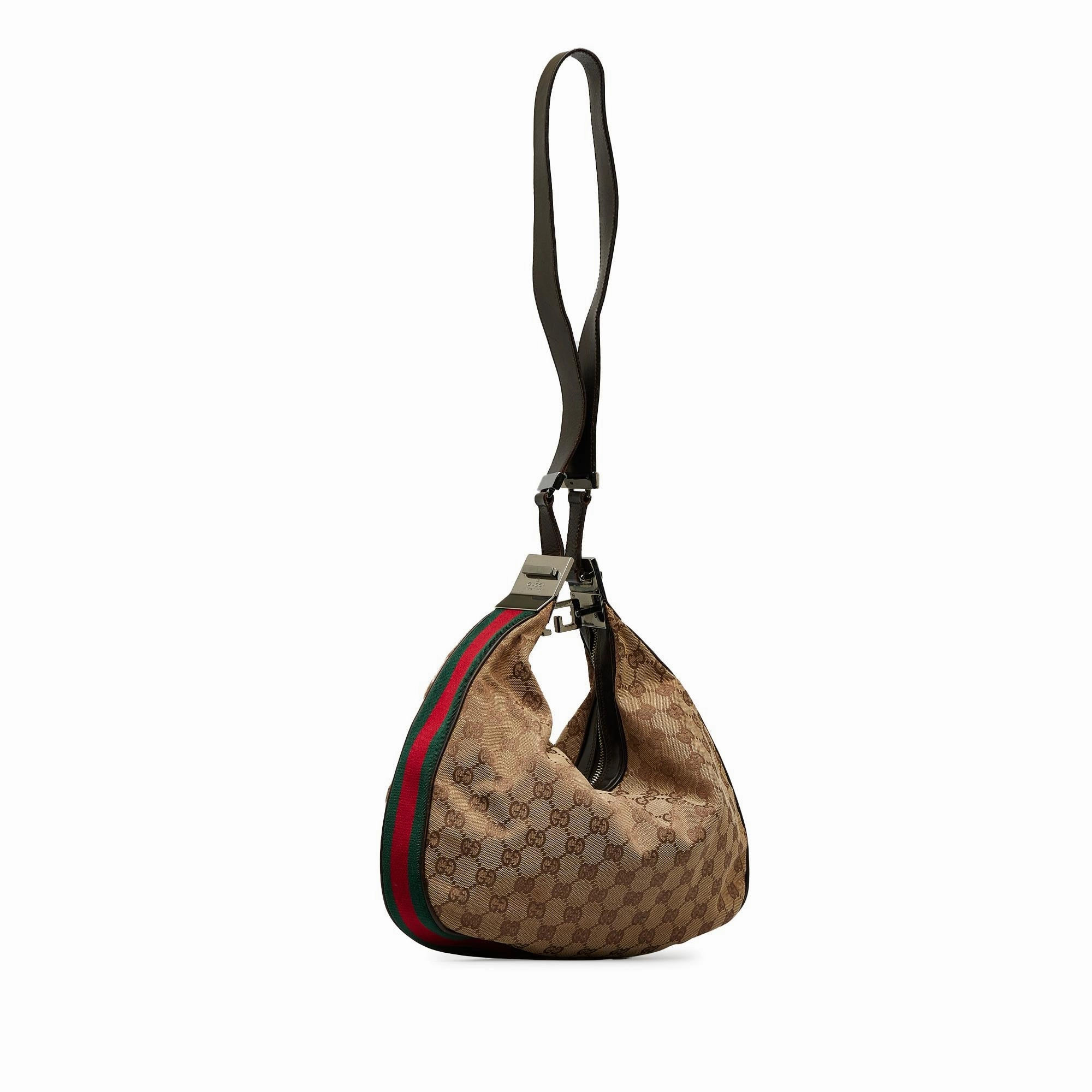 Gucci GG Canvas Web Shoulder Bag (SHG-bPA5xC)