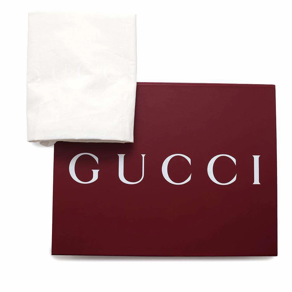 GUCCI GG Emblem Medium One Shoulder Bag Beige/Brown815216 PVC Leather