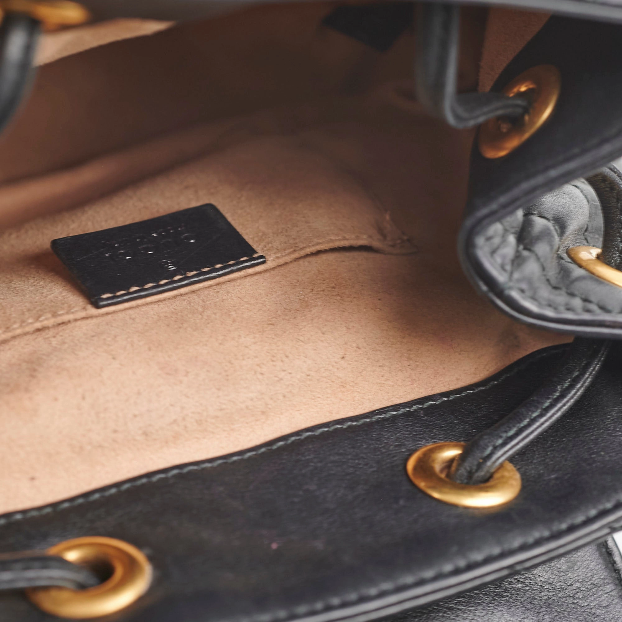 Gucci GG Marmont Leather Backpack Black