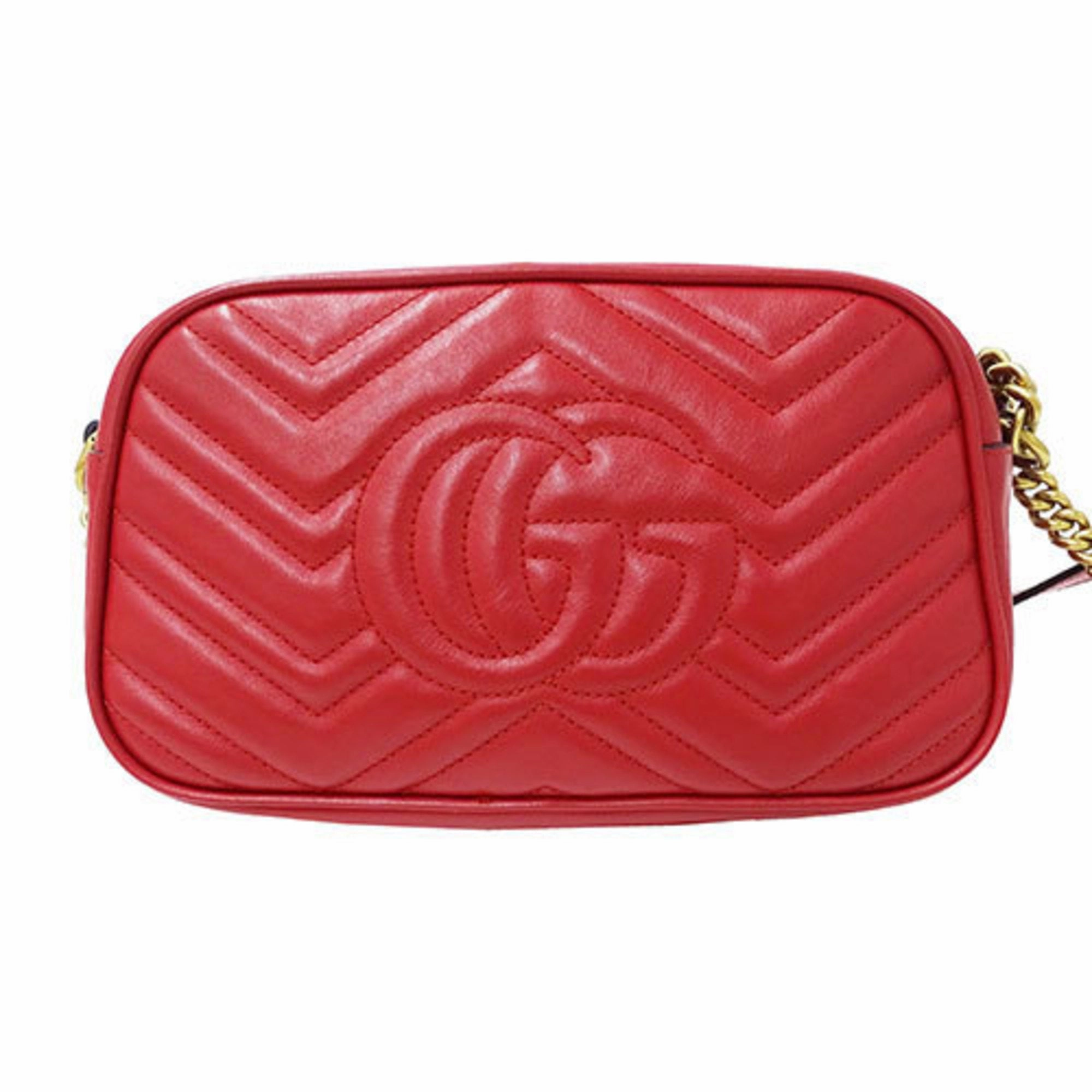 Gucci Gg Marmont  Leather Shoulder Bag (Pre-Owned)