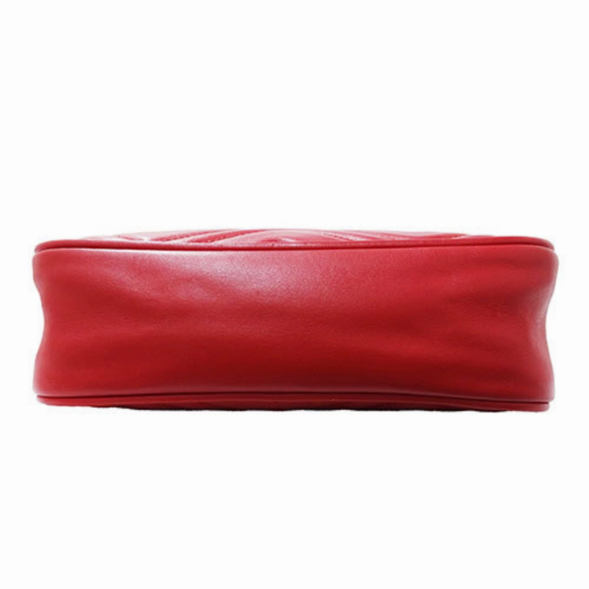 Gucci Gg Marmont  Leather Shoulder Bag (Pre-Owned)