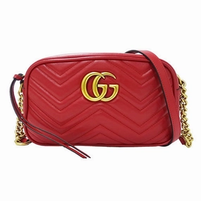 Gucci Gg Marmont  Leather Shoulder Bag (Pre-Owned)