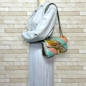 Gucci Gg Marmont Multi-Color Spangles Shoulder Bag ()