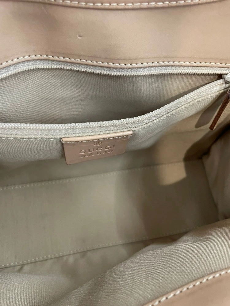 Gucci GG Monogram Pink Canvas Shoulder Bag
