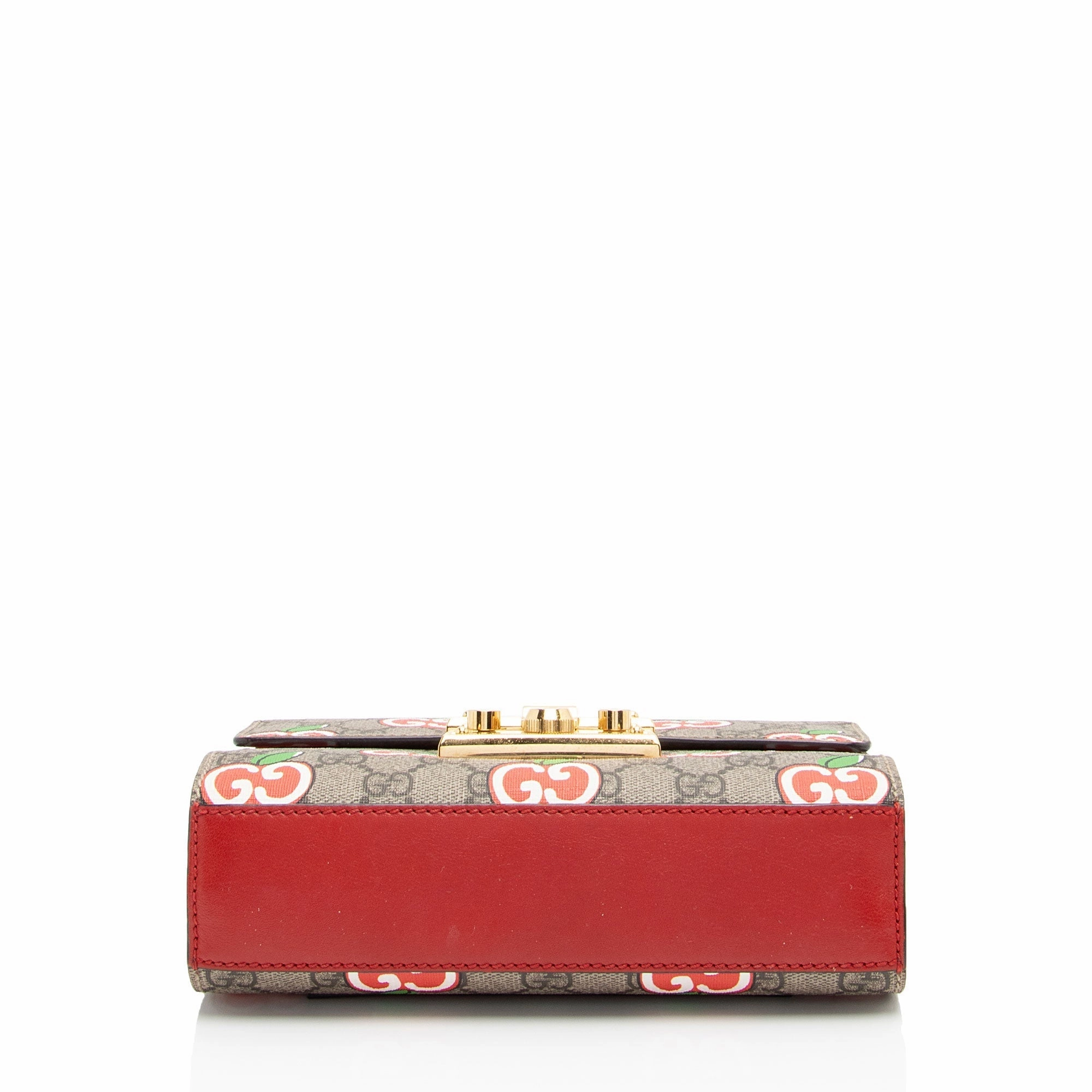 Gucci GG Supreme Apple Padlock Small Shoulder Bag (SHF-ye70dk)
